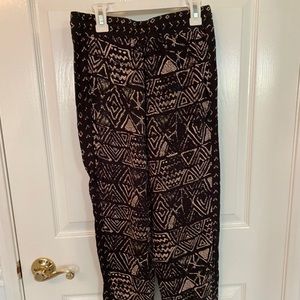 Tribal pattern harem pants